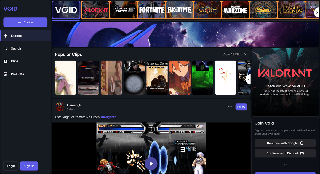 Void.gg website